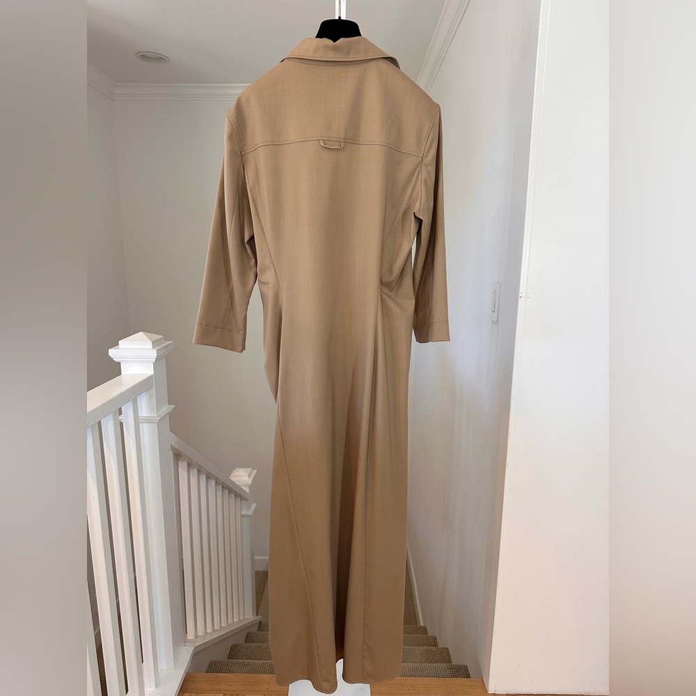 NWT Jacquemus ‘La Robe Jocou’ Midi Shirt Dress Tan/Beige FR44/ US12 $840 Retail - Picture 10 of 14